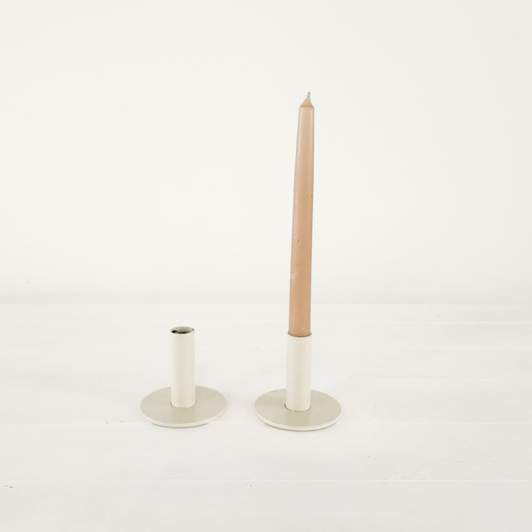 Jane Candle Stick - Beige - <p style='text-align: center;'><b></b><br>
10 cm - R 15 <br>
